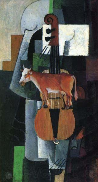 Kazimir Malevich Cow and Fiddle Spain oil painting art